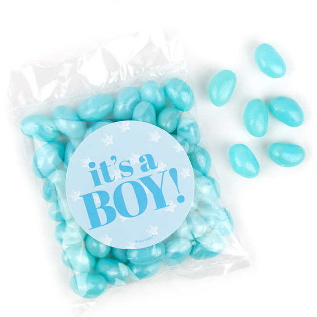 It's a Boy Party Favor Bag with Jelly Beans, Set of 12