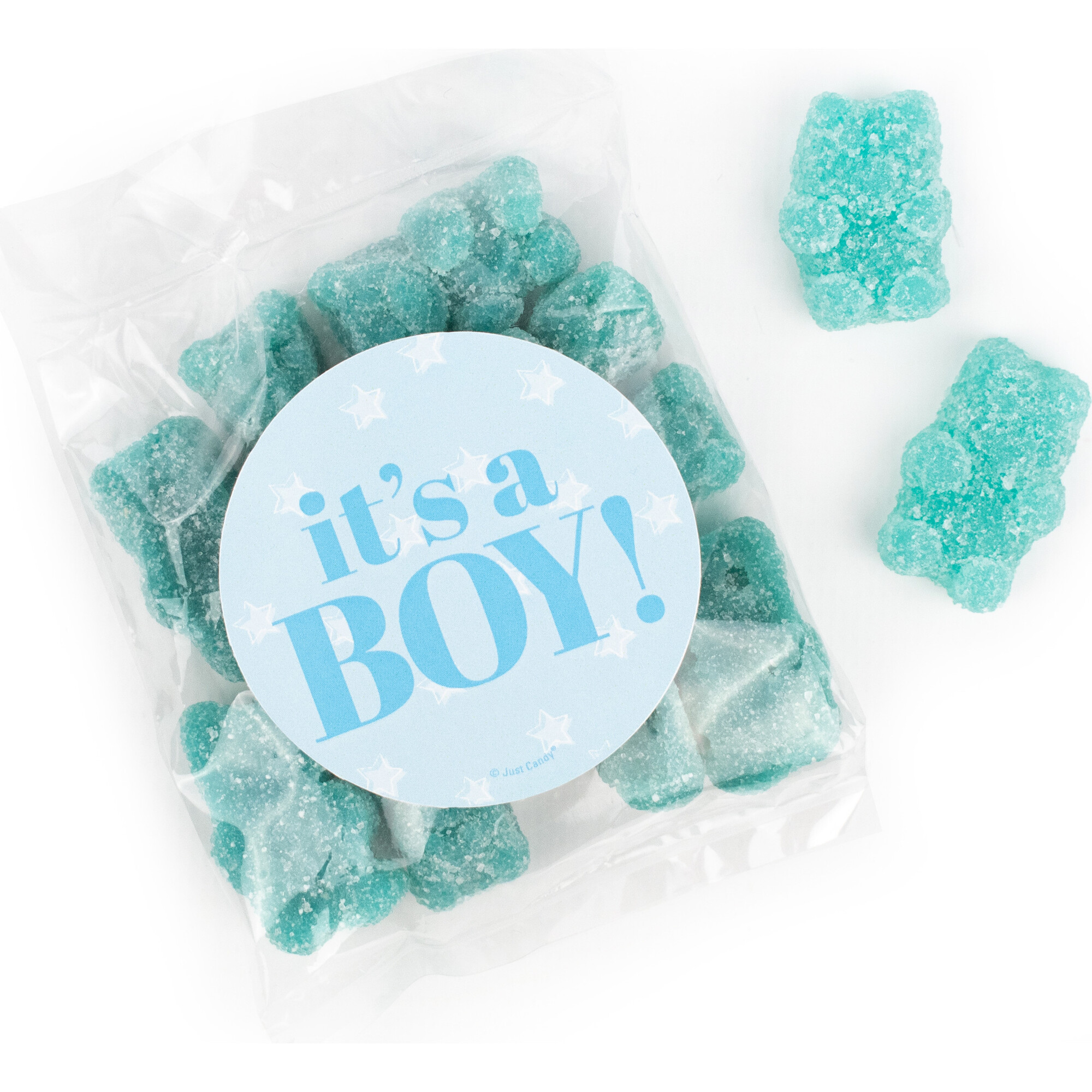 It's a Boy Party Favor Bag with Gummy Bears, Set of 12 - Other Accessories - 1