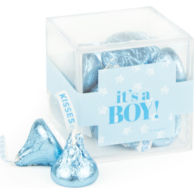 It's a Boy JUST CANDY® Favor Cube with Hershey's Kisses, Set of 12