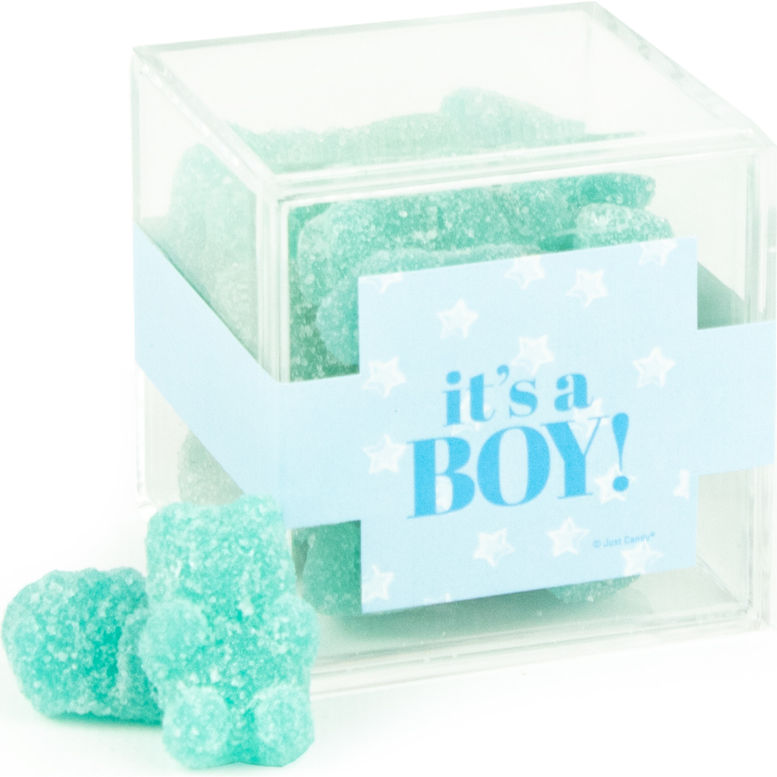 It's a Boy JUST CANDY® Favor Cube with Gummy Bears, Set of 12 - Other Accessories - 1