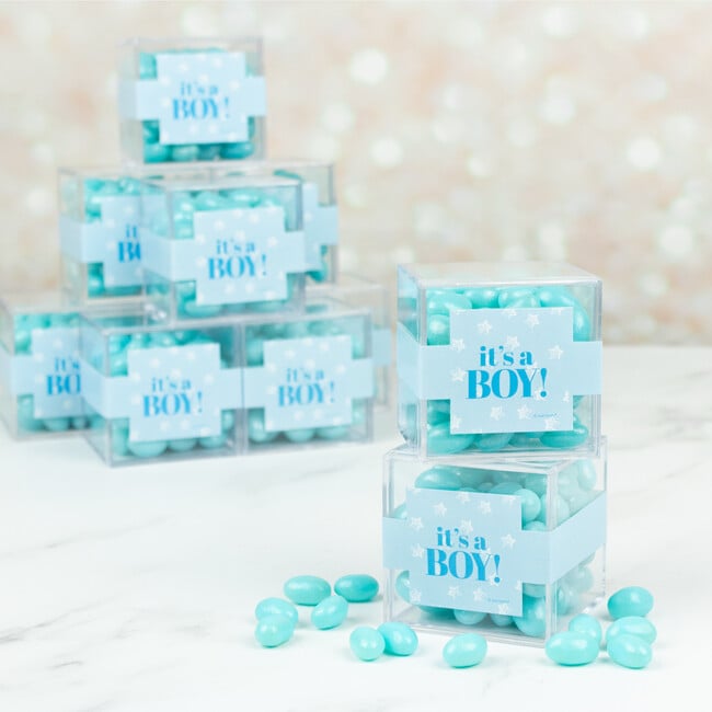 It's a Boy JUST CANDY® Favor Cube with Jelly Beans, Set of 12 - Other Accessories - 2