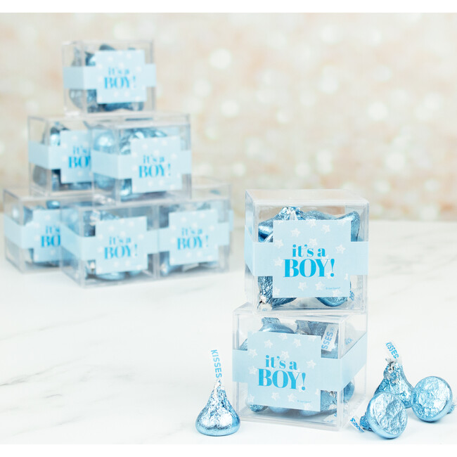 It's a Boy JUST CANDY® Favor Cube with Hershey's Kisses, Set of 12 - Other Accessories - 2