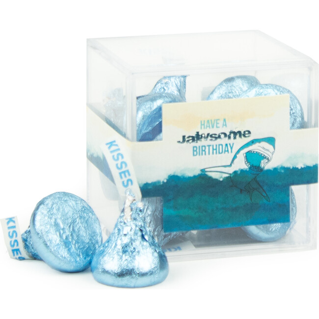 Have a Jawsome Birthday JUST CANDY® Favor Cube with Hershey's Kisses, Set of 12