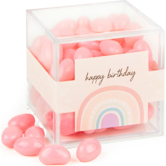 Happy Birthday Rainbow JUST CANDY® Favor Cube with Jelly Beans, Set of 12