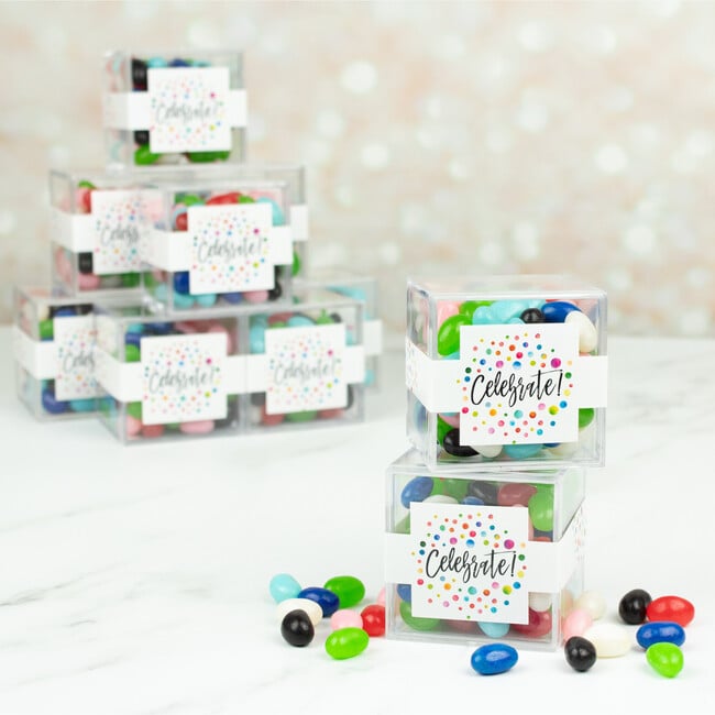 Celebrate  JUST CANDY® Favor Cube with Jelly Beans, Set of 12 - Favors - 2