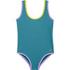 Pam One Piece Swimsuit, Teal - One Pieces - 1 - thumbnail