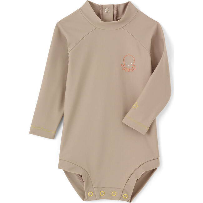 Mango One Piece Octopus Embroidery, Sand