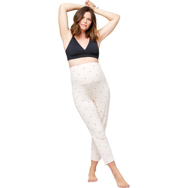 Women's Max C-Section Friendly Tapered Lounge Pant, Dots