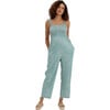 Women's Marais Smocked Bust Sleeveless Strap Jumpsuit, Floral - Jumpsuits - 1 - thumbnail