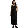 Women's Francesca Sleeveless Wrap-Tie Jumpsuit, Black - Jumpsuits - 1 - thumbnail