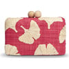 Women's Ami Raffia Clutch, Red - Bags - 1 - thumbnail