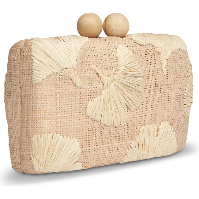Women's Ami Raffia Clutch, Natural - Bags - 3