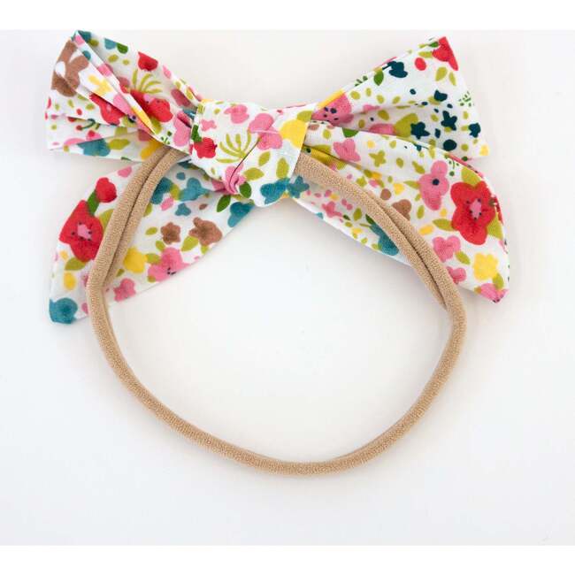 Wild Flower Garden Bow Nylon Headband, Multi - Headbands - 3