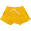 Pocket Drawstring Terry Baby Shorts, Golden - Shorts - 1 - thumbnail