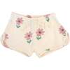 Picking Daisies Print Drawstring Track Short, Cashew - Shorts - 1 - thumbnail