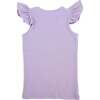 Lightning Bolt Flutter Sleeve Tank, Orchid - Tank Tops - 2