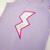 Lightning Bolt Flutter Sleeve Tank, Orchid - Tank Tops - 3