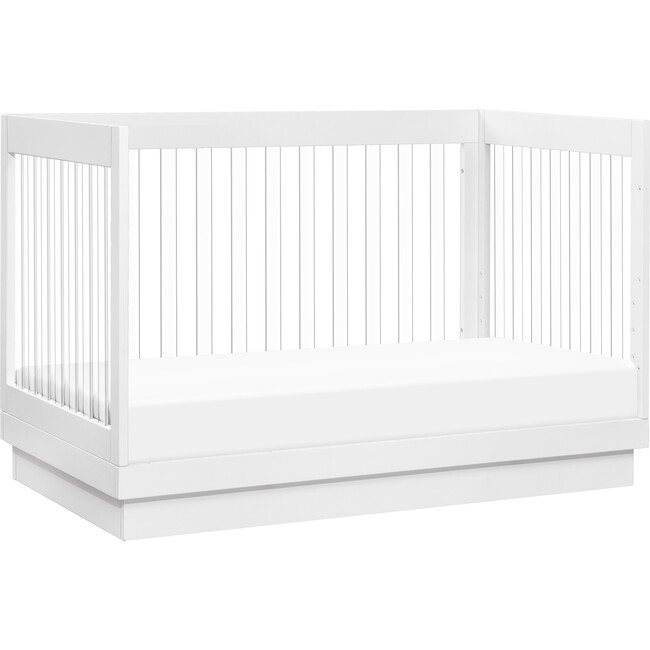 Harlow Acrylic 3-in-1 Convertible Crib with Toddler Bed Conversion Kit - Cribs - 5