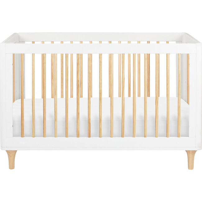 Lolly 3-in-1 Convertible Crib with Toddler Bed Conversion Kit, White
