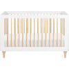 Lolly 3-in-1 Convertible Crib with Toddler Bed Conversion Kit, White - Cribs - 1 - thumbnail