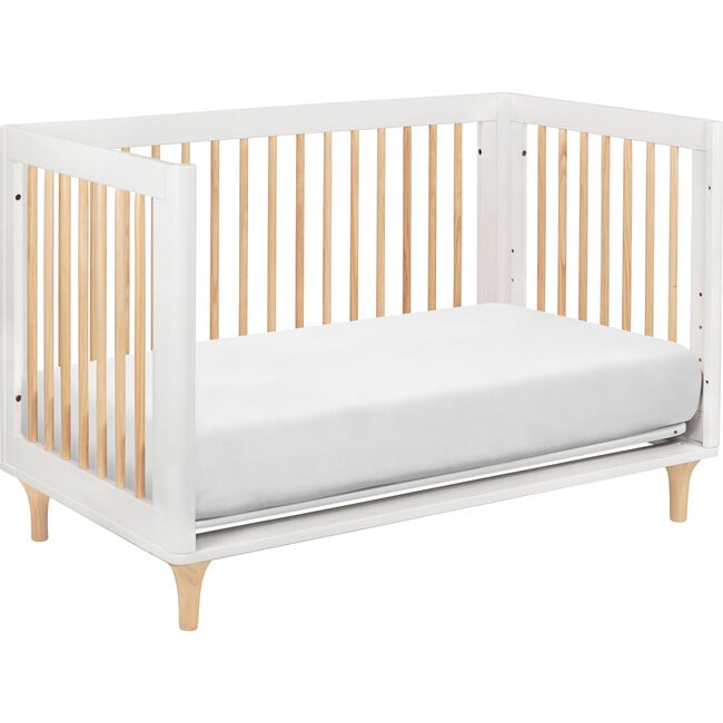 Lolly 3-in-1 Convertible Crib with Toddler Bed Conversion Kit, White - Cribs - 7