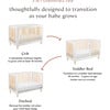 Lolly 3-in-1 Convertible Crib with Toddler Bed Conversion Kit, White - Cribs - 10