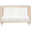 Lolly 3-in-1 Convertible Crib with Toddler Bed Conversion Kit, Washed Natural/Acrylic - Cribs - 1 - thumbnail