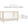 Lolly 3-in-1 Convertible Crib with Toddler Bed Conversion Kit, Washed Natural/Acrylic - Cribs - 8