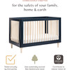 Lolly 3-in-1 Convertible Crib with Toddler Bed Conversion Kit, Navy - Cribs - 7