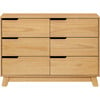 Hudson 6-Drawer Assembled Double Dresser, Honey - Dressers - 1 - thumbnail