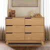 Hudson 6-Drawer Assembled Double Dresser, Honey - Dressers - 2