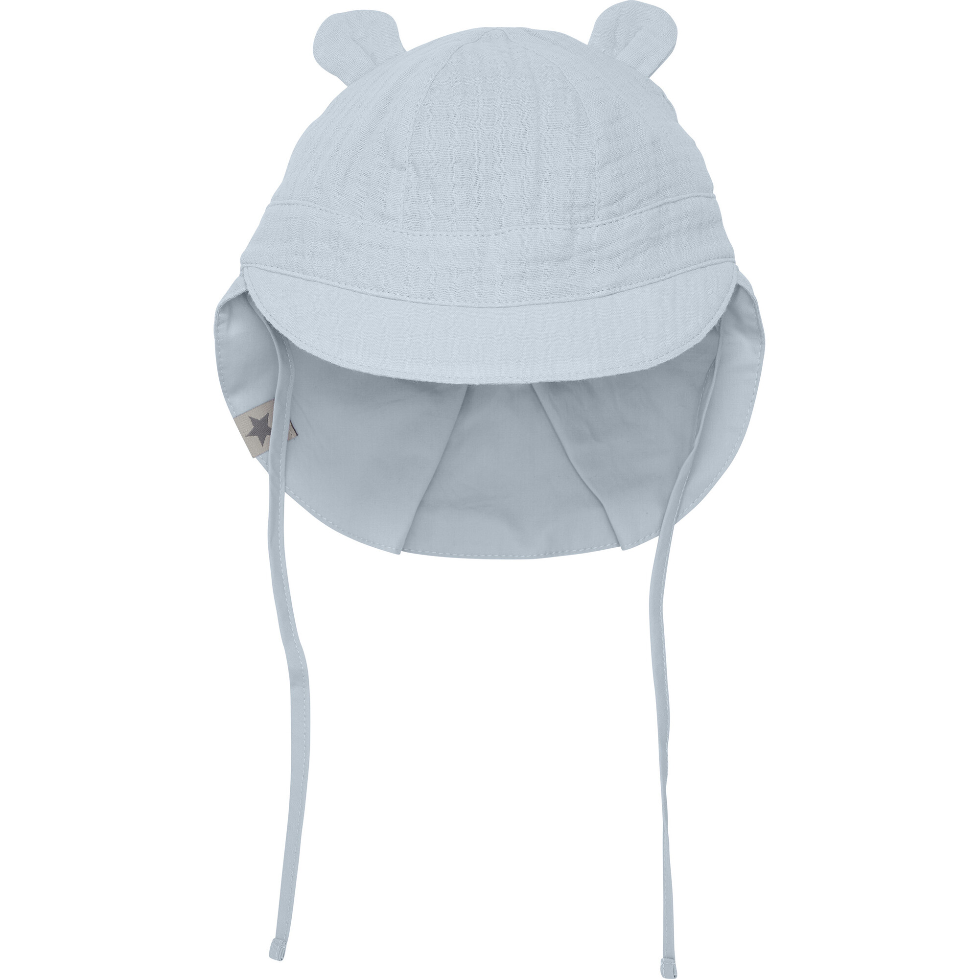 Muslin Cotton Small Ear Summer Hat, Celestial Blue - Hats - 1