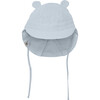 Muslin Cotton Small Ear Summer Hat, Celestial Blue - Hats - 1 - thumbnail