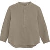 Muslin Cotton Long Sleeve Shirt, Silver Sage - Shirts - 1 - thumbnail