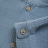 Muslin Cotton Long Sleeve Shirt, Citadel Blue - Shirts - 3