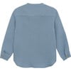 Muslin Cotton Long Sleeve Shirt, Citadel Blue - Shirts - 4