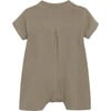 Muslin Cotton Short Sleeve Playsuit, Silver Sage - Rompers - 4