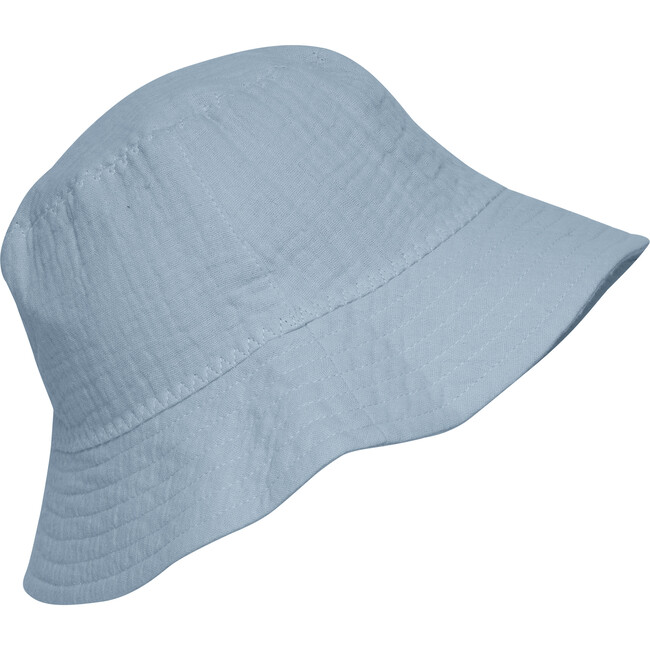 Muslin Cotton Bucket Hat, Citadel Blue