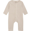 Long Sleeve Soft Playsuit, Mahogany Rose - Onesies - 1 - thumbnail