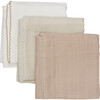 3-Pack Organic Muslin Cloth, Mahogany Rose - Burp Cloths - 1 - thumbnail