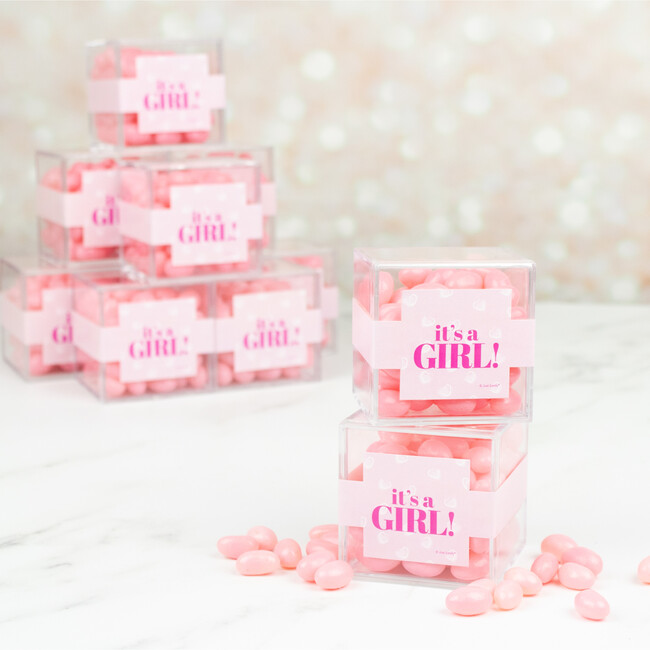 It's a Girl JUST CANDY® Favor Cube with Jelly Beans, Set of 12 - Other Accessories - 2