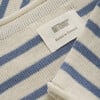 Knitted Striped Sweater, Citadel Blue - Sweaters - 4