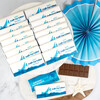 Happy Birthday Shark Wrapped Belgian Milk Chocolate Candy Bar, Set of 18 - Other Accessories - 2