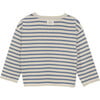 Knitted Striped Sweater, Citadel Blue - Sweaters - 5