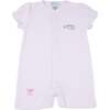 Gator Embroidered One Piece, Pink - Rompers - 1 - thumbnail