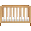 Gelato 4-in-1 Convertible Crib With Toddler Bed Conversion Kit, Honey & Vegan Tan Leather Feet - Cribs - 1 - thumbnail