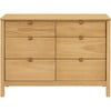 Bondi 6-Drawer Assembled Dresser in Honey - Dressers - 1 - thumbnail