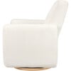 Tuba Extra Wide Swivel Glider, Ivory Corduroy & Light Wood Base - Nursery Chairs - 8