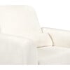 Tuba Extra Wide Swivel Glider, Ivory Corduroy & Light Wood Base - Nursery Chairs - 9