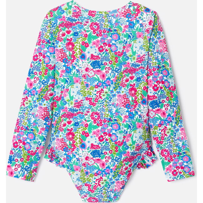 Girl Uv Protection Swimsuit, Multicolours - One Pieces - 2